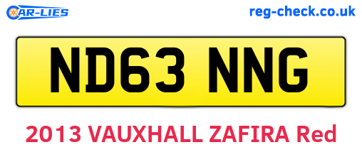 ND63NNG are the vehicle registration plates.
