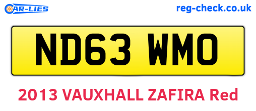 ND63WMO are the vehicle registration plates.