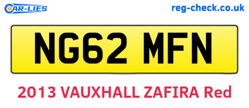 NG62MFN are the vehicle registration plates.