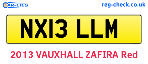 NX13LLM are the vehicle registration plates.