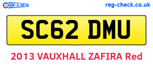 SC62DMU are the vehicle registration plates.