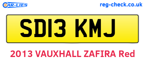 SD13KMJ are the vehicle registration plates.