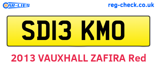 SD13KMO are the vehicle registration plates.
