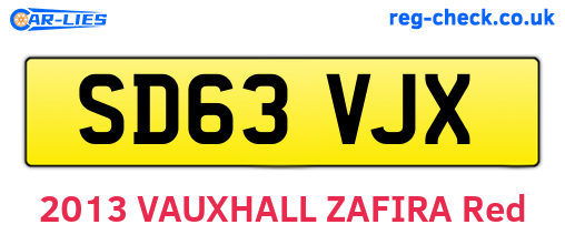 SD63VJX are the vehicle registration plates.