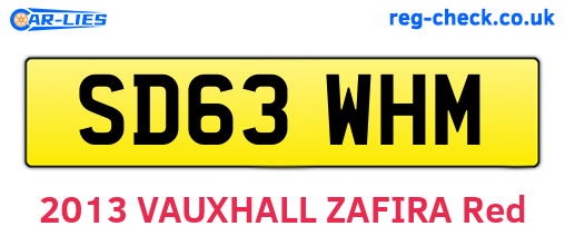 SD63WHM are the vehicle registration plates.