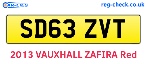SD63ZVT are the vehicle registration plates.