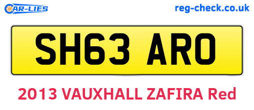 SH63ARO are the vehicle registration plates.