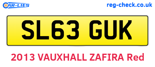 SL63GUK are the vehicle registration plates.