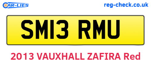 SM13RMU are the vehicle registration plates.