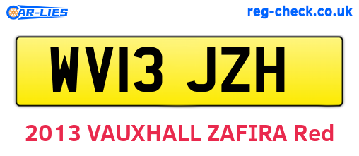 WV13JZH are the vehicle registration plates.