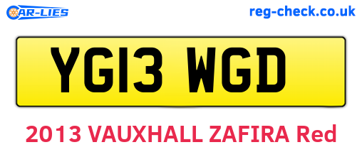 YG13WGD are the vehicle registration plates.