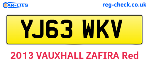 YJ63WKV are the vehicle registration plates.