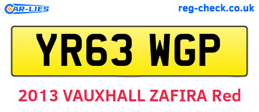 YR63WGP are the vehicle registration plates.