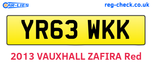YR63WKK are the vehicle registration plates.
