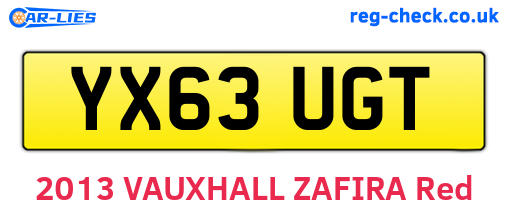 YX63UGT are the vehicle registration plates.