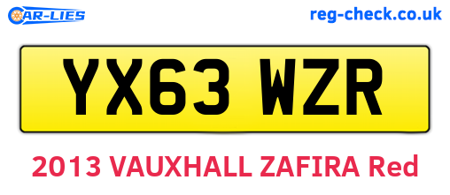 YX63WZR are the vehicle registration plates.
