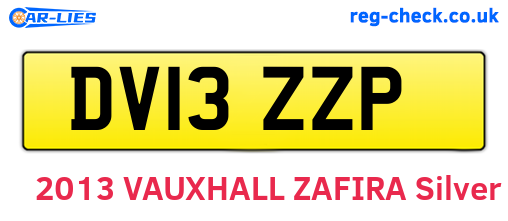 DV13ZZP are the vehicle registration plates.