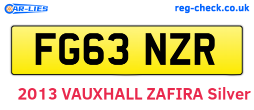 FG63NZR are the vehicle registration plates.