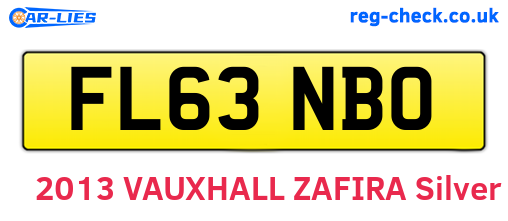 FL63NBO are the vehicle registration plates.
