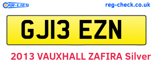 GJ13EZN are the vehicle registration plates.