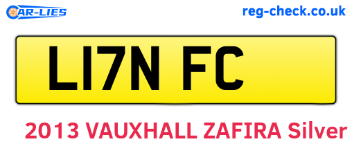 L17NFC are the vehicle registration plates.