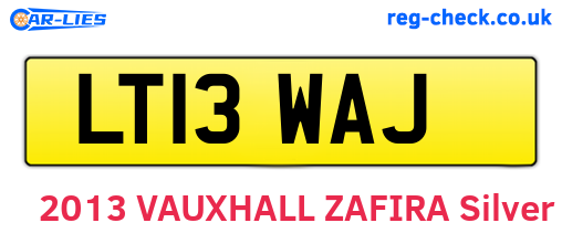 LT13WAJ are the vehicle registration plates.