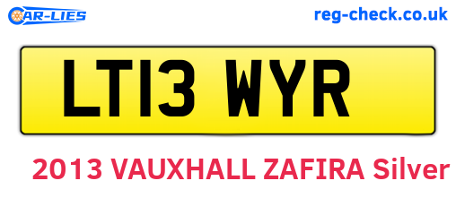 LT13WYR are the vehicle registration plates.