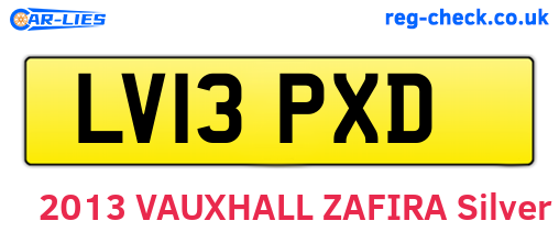 LV13PXD are the vehicle registration plates.