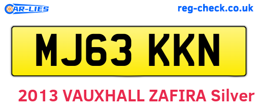 MJ63KKN are the vehicle registration plates.