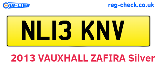 NL13KNV are the vehicle registration plates.