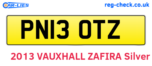 PN13OTZ are the vehicle registration plates.