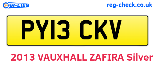 PY13CKV are the vehicle registration plates.