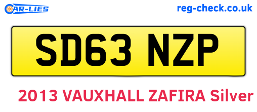 SD63NZP are the vehicle registration plates.