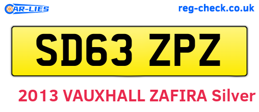 SD63ZPZ are the vehicle registration plates.