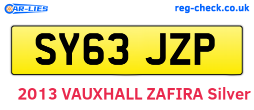 SY63JZP are the vehicle registration plates.