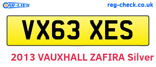 VX63XES are the vehicle registration plates.