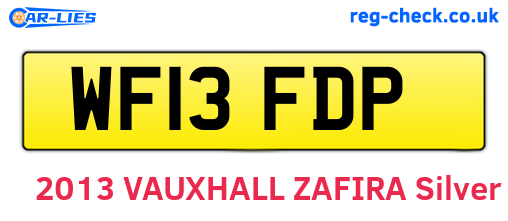 WF13FDP are the vehicle registration plates.