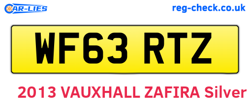 WF63RTZ are the vehicle registration plates.