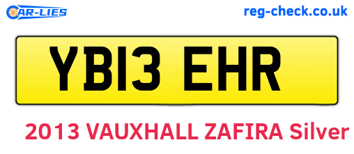 YB13EHR are the vehicle registration plates.