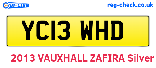 YC13WHD are the vehicle registration plates.