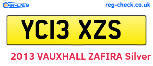 YC13XZS are the vehicle registration plates.