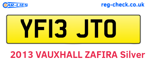YF13JTO are the vehicle registration plates.