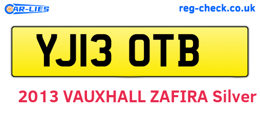 YJ13OTB are the vehicle registration plates.