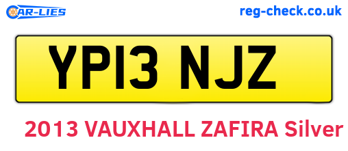 YP13NJZ are the vehicle registration plates.