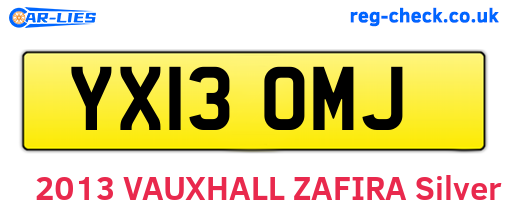 YX13OMJ are the vehicle registration plates.