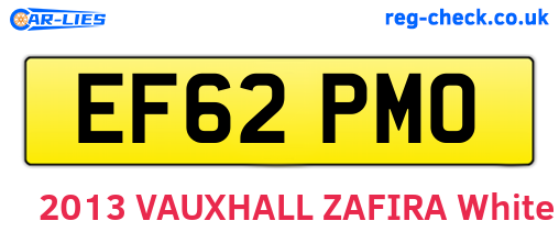 EF62PMO are the vehicle registration plates.