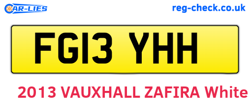 FG13YHH are the vehicle registration plates.