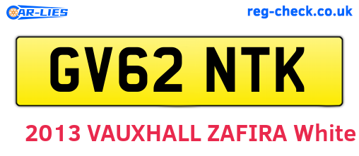 GV62NTK are the vehicle registration plates.