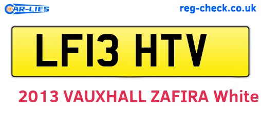 LF13HTV are the vehicle registration plates.