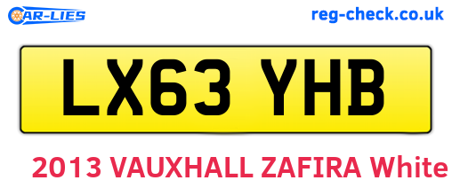LX63YHB are the vehicle registration plates.